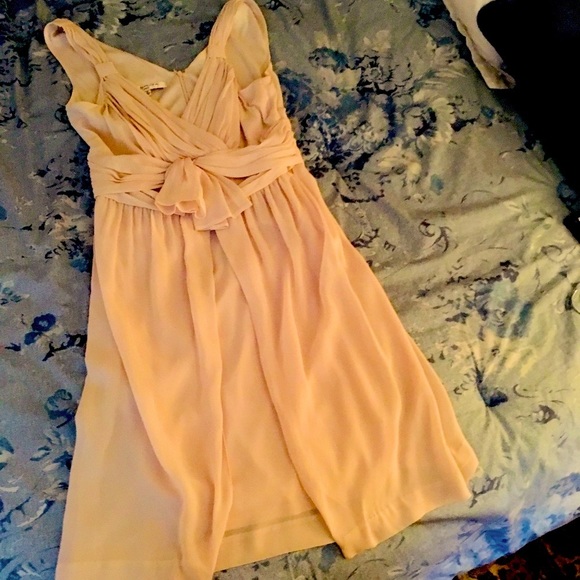 Evan Picone Ivory Grecian Chiffon Dress - Picture 6 of 7